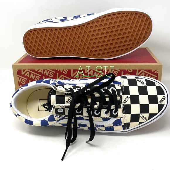 💖MEGA SALE💖VANS Old Skool Big Check Canvas Navy Casual Women’s VN0A4U3BWRT - Picture 6 of 10